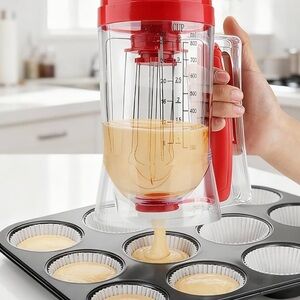 NWT 🧁🥞 HENNING LEE 4-CUP PRECISION CAKE PANCAKE CUPCAKE WAFFLE BATTER DISPENSER